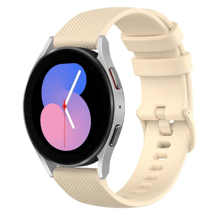 20 mm kariertes Silikon-Uhrenarmband, für Samsung Galaxy Watch 5 40 mm