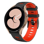 20 mm zweifarbiges Silikon-Uhrenarmband, für Samsung Galaxy Watch 5 40 mm