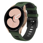 20 mm zweifarbiges Silikon-Uhrenarmband, für Samsung Galaxy Watch 5 40 mm