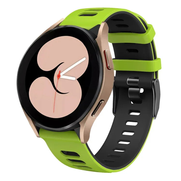 20 mm zweifarbiges Silikon-Uhrenarmband, für Samsung Galaxy Watch 5 40 mm