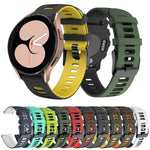 20 mm zweifarbiges Silikon-Uhrenarmband, für Samsung Galaxy Watch 5 40 mm