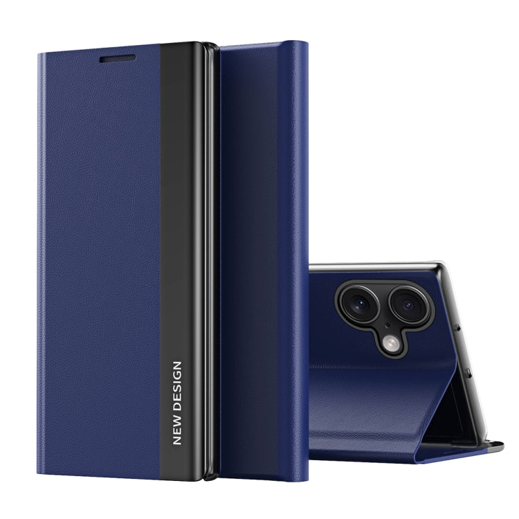 Side Electroplated Adsorption Leather Phone Case, For iPhone 16 Pro, For iPhone 16 Plus, For iPhone 16, For iPhone 15 Pro Max, For iPhone 15 Pro, For iPhone 15 Plus