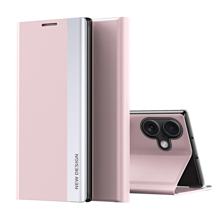 Side Electroplated Adsorption Leather Phone Case, For iPhone 17e / 16e, For iPhone 17 Pro Max, For iPhone 17 Pro, For iPhone 17, For iPhone Air, For iPhone 16 Pro Max