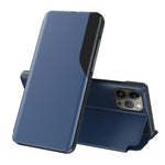 Seiten-Display Flip Leder Handyhülle, für iPhone 17e / 16e, für iPhone 17 Pro Max, für iPhone 17 Pro, für iPhone 17, für iPhone Air, für iPhone 16 Pro Max, für iPhone 16 Pro, für iPhone 16 Plus