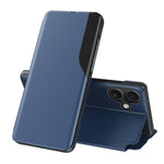 Seiten-Display Flip Leder Handyhülle, für iPhone 17e / 16e, für iPhone 17 Pro Max, für iPhone 17 Pro, für iPhone 17, für iPhone Air, für iPhone 16 Pro Max, für iPhone 16 Pro, für iPhone 16 Plus