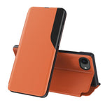 Seiten-Display Flip Leder Handyhülle, für iPhone 17e / 16e, für iPhone 17 Pro Max, für iPhone 17 Pro, für iPhone 17, für iPhone Air, für iPhone 16 Pro Max, für iPhone 16 Pro, für iPhone 16 Plus