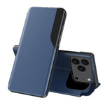 Seiten-Display Flip Leder Handyhülle, für iPhone 17e / 16e, für iPhone 17 Pro Max, für iPhone 17 Pro, für iPhone 17, für iPhone Air, für iPhone 16 Pro Max, für iPhone 16 Pro, für iPhone 16 Plus