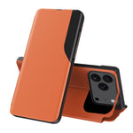 Seiten-Display Flip Leder Handyhülle, für iPhone 17e / 16e, für iPhone 17 Pro Max, für iPhone 17 Pro, für iPhone 17, für iPhone Air, für iPhone 16 Pro Max, für iPhone 16 Pro, für iPhone 16 Plus