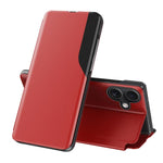Seiten-Display Flip Leder Handyhülle, für iPhone 17e / 16e, für iPhone 17 Pro Max, für iPhone 17 Pro, für iPhone 17, für iPhone Air, für iPhone 16 Pro Max, für iPhone 16 Pro, für iPhone 16 Plus