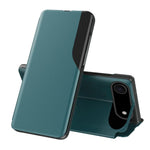 Seiten-Display Flip Leder Handyhülle, für iPhone 17e / 16e, für iPhone 17 Pro Max, für iPhone 17 Pro, für iPhone 17, für iPhone Air, für iPhone 16 Pro Max, für iPhone 16 Pro, für iPhone 16 Plus