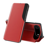 Seiten-Display Flip Leder Handyhülle, für iPhone 17e / 16e, für iPhone 17 Pro Max, für iPhone 17 Pro, für iPhone 17, für iPhone Air, für iPhone 16 Pro Max, für iPhone 16 Pro, für iPhone 16 Plus