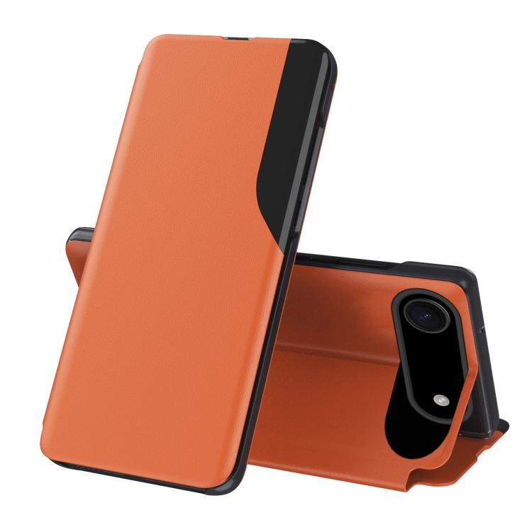 Seiten-Display Flip Leder Handyhülle, für iPhone 17e / 16e, für iPhone 17 Pro Max, für iPhone 17 Pro, für iPhone 17, für iPhone Air, für iPhone 16 Pro Max, für iPhone 16 Pro, für iPhone 16 Plus