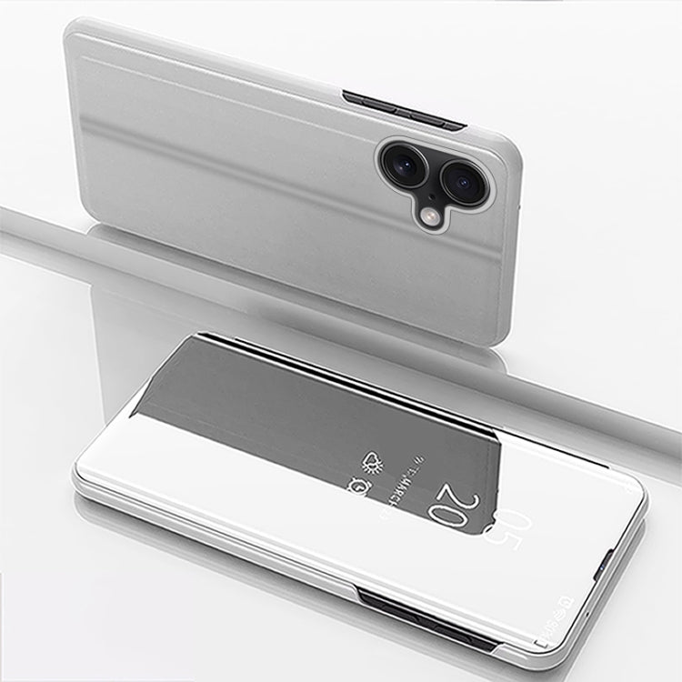 Beschichtete Spiegel Horizontale Flip-Leder-Handyhülle mit Halter, für iPhone 16 Pro, für iPhone 16 Plus, für iPhone 16, für iPhone 15 Pro Max, für iPhone 15 Pro, für iPhone 15 Plus