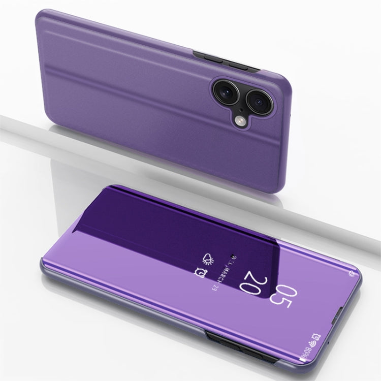 Beschichtete Spiegel Horizontale Flip-Leder-Handyhülle mit Halter, für iPhone 16 Pro, für iPhone 16 Plus, für iPhone 16, für iPhone 15 Pro Max, für iPhone 15 Pro, für iPhone 15 Plus