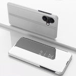 Beschichtete Spiegel Horizontale Flip-Leder-Handyhülle mit Halter, für iPhone 16 Pro, für iPhone 16 Plus, für iPhone 16, für iPhone 15 Pro Max, für iPhone 15 Pro, für iPhone 15 Plus