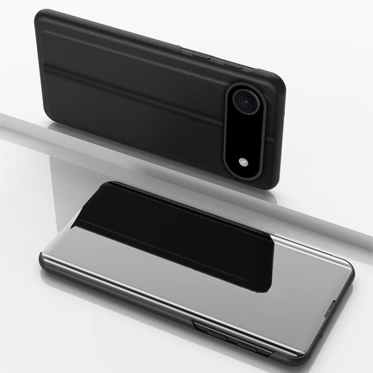 Plattierte Spiegel Horizontale Klappbare Leder Handyhülle mit Halterung, für iPhone 17e / 16e, für iPhone 17 Pro Max, für iPhone 17 Pro, für iPhone 17, für iPhone Air, für iPhone 16 Pro Max