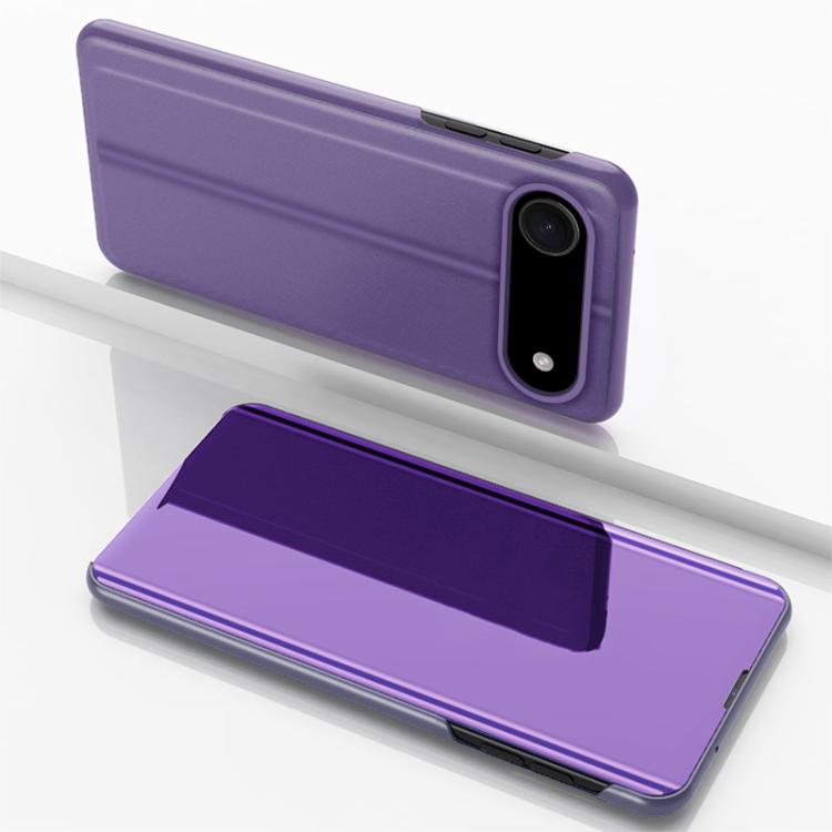 Plattierte Spiegel Horizontale Klappbare Leder Handyhülle mit Halterung, für iPhone 17e / 16e, für iPhone 17 Pro Max, für iPhone 17 Pro, für iPhone 17, für iPhone Air, für iPhone 16 Pro Max
