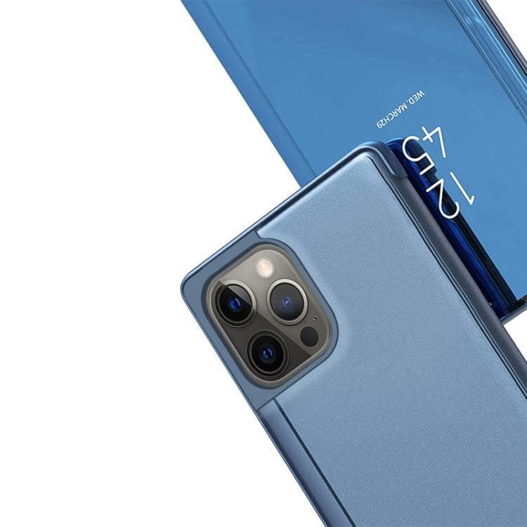 Beschichtete Spiegel Horizontale Flip-Leder-Handyhülle mit Halter, für iPhone 16 Pro, für iPhone 16 Plus, für iPhone 16, für iPhone 15 Pro Max, für iPhone 15 Pro, für iPhone 15 Plus