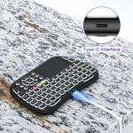 M9 Mini kabellose Tastatur, Fernbedienung, Maus-Tastatur-Kombination mit Touchpad und Sprachfunktion