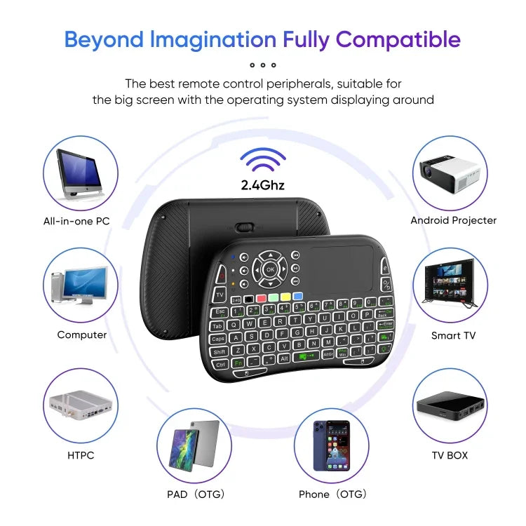 M9 Mini kabellose Tastatur, Fernbedienung, Maus-Tastatur-Kombination mit Touchpad und Sprachfunktion