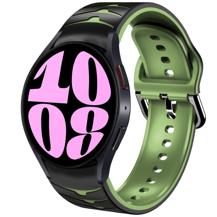 Gebogenes strukturiertes Silikon-Uhrenarmband, für Samsung Galaxy Watch 6 Classic 47mm, für Samsung Galaxy Watch 6 44mm, für Samsung Galaxy Watch 6 40mm