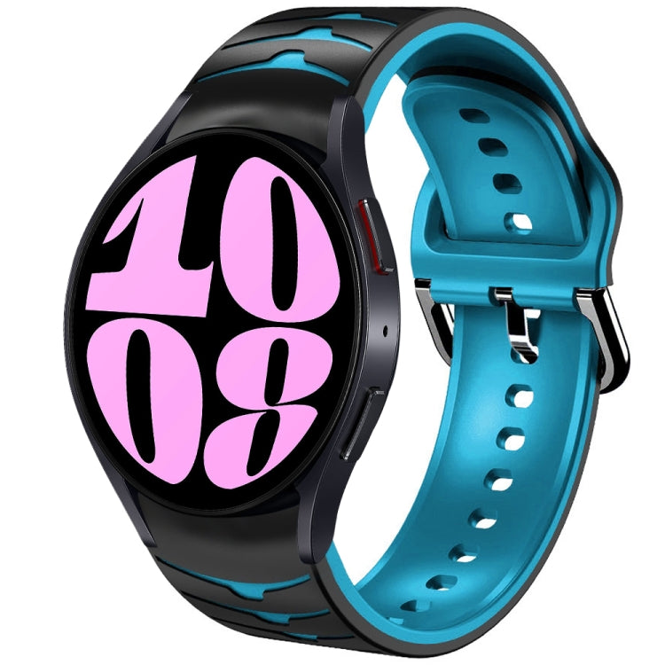 Gebogenes strukturiertes Silikon-Uhrenarmband, für Samsung Galaxy Watch 6 Classic 47mm, für Samsung Galaxy Watch 6 44mm, für Samsung Galaxy Watch 6 40mm
