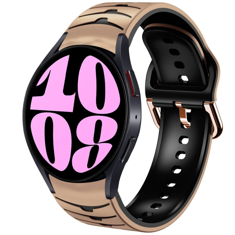 Gebogenes strukturiertes Silikon-Uhrenarmband, für Samsung Galaxy Watch 6 Classic 47mm, für Samsung Galaxy Watch 6 44mm, für Samsung Galaxy Watch 6 40mm