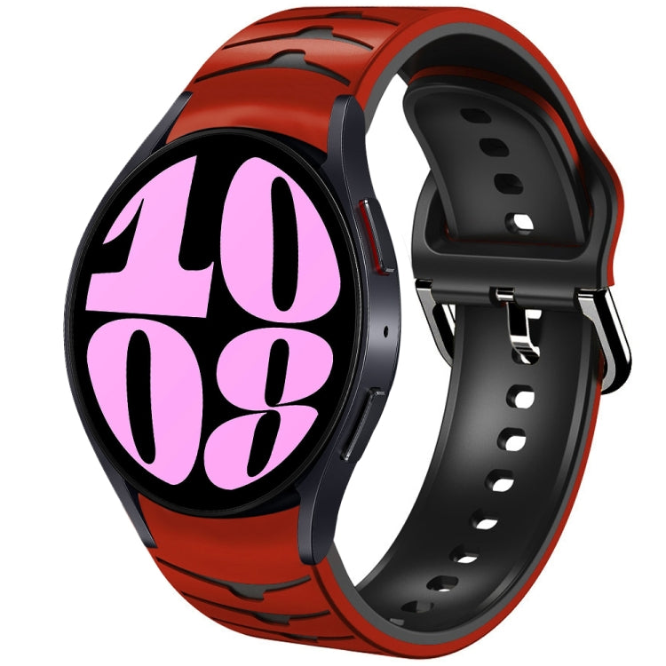 Gebogenes strukturiertes Silikon-Uhrenarmband, für Samsung Galaxy Watch 6 Classic 47mm, für Samsung Galaxy Watch 6 44mm, für Samsung Galaxy Watch 6 40mm