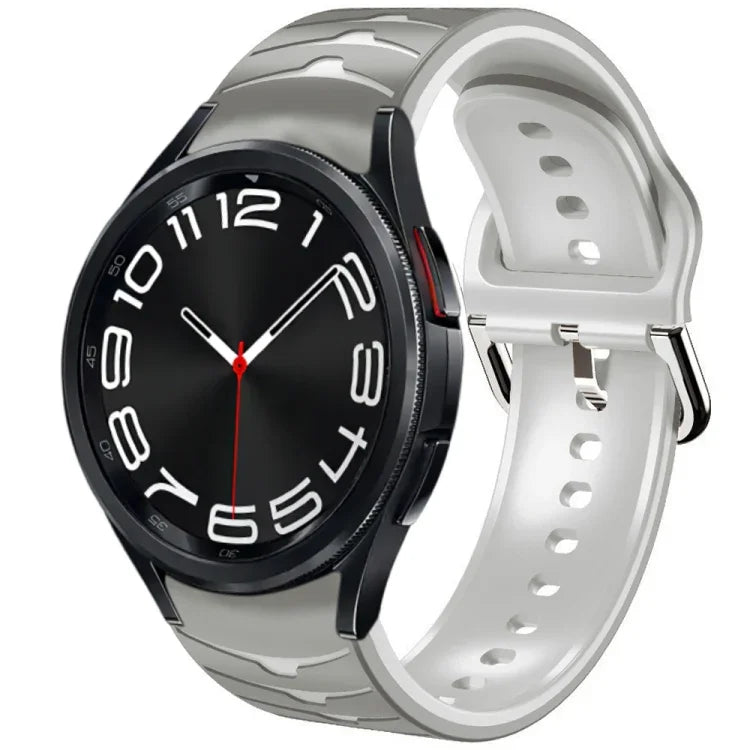 Curved Texture Silicone Watch Band, For Samsung Galaxy Watch 6 Classic 43mm, For Samsung Galaxy watch 5 Pro Golf Edition, For Samsung Galaxy watch 5 Golf Edition