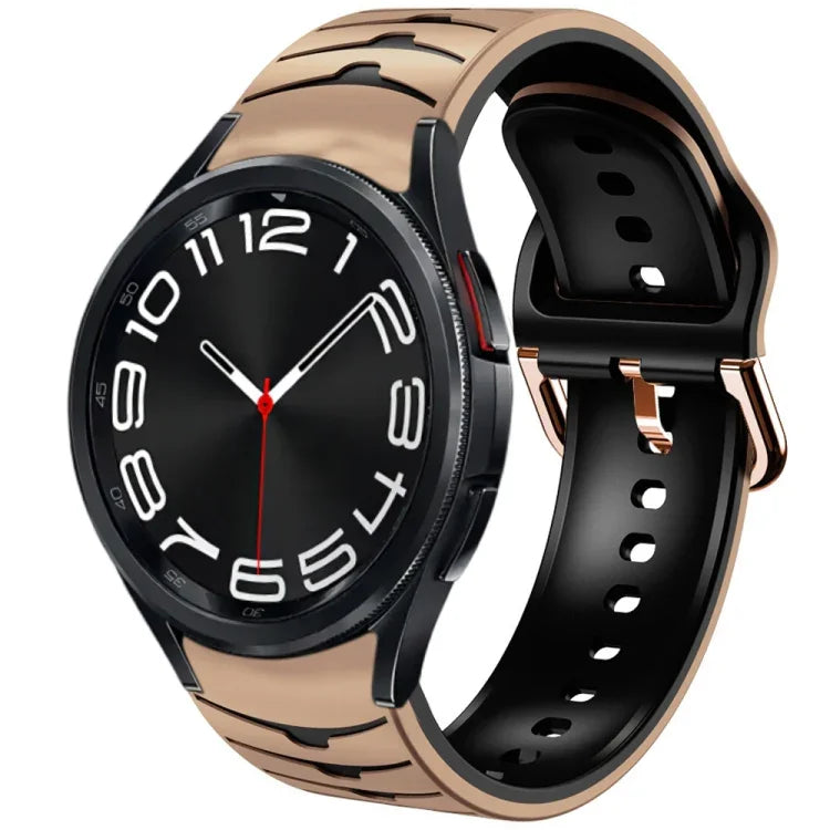 Curved Texture Silicone Watch Band, For Samsung Galaxy Watch 6 Classic 43mm, For Samsung Galaxy watch 5 Pro Golf Edition, For Samsung Galaxy watch 5 Golf Edition