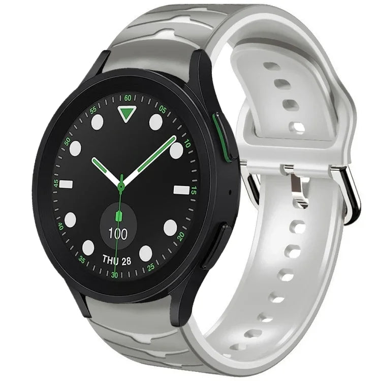 Curved Texture Silicone Watch Band, For Samsung Galaxy Watch 6 Classic 43mm, For Samsung Galaxy watch 5 Pro Golf Edition, For Samsung Galaxy watch 5 Golf Edition