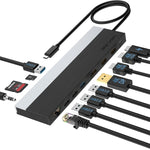 Wavlink UMD08 DisplayPort 12 in 1 Typ-C Triple Display Dockingstation, UMD08