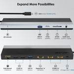 Wavlink UMD08 DisplayPort 12 in 1 Typ-C Triple Display Dockingstation, UMD08