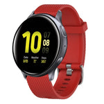 20 mm breites Silikonarmband mit Diamantstruktur, passend für Samsung Galaxy Watch 4 Classic (42 mm), Samsung Galaxy Watch Active 2 (44 mm), Samsung Galaxy Watch Active 2 (40 mm) und Samsung Galaxy Watch (42 mm).