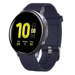 20 mm breites Silikonarmband mit Diamantstruktur, passend für Samsung Galaxy Watch 4 Classic (42 mm), Samsung Galaxy Watch Active 2 (44 mm), Samsung Galaxy Watch Active 2 (40 mm) und Samsung Galaxy Watch (42 mm).