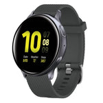 20 mm breites Silikonarmband mit Diamantstruktur, passend für Samsung Galaxy Watch 4 Classic (42 mm), Samsung Galaxy Watch Active 2 (44 mm), Samsung Galaxy Watch Active 2 (40 mm) und Samsung Galaxy Watch (42 mm).
