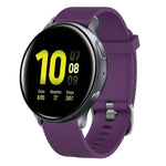 20 mm breites Silikonarmband mit Diamantstruktur, passend für Samsung Galaxy Watch 4 Classic (42 mm), Samsung Galaxy Watch Active 2 (44 mm), Samsung Galaxy Watch Active 2 (40 mm) und Samsung Galaxy Watch (42 mm).
