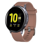 20 mm breites Silikonarmband mit Diamantstruktur, passend für Samsung Galaxy Watch 4 Classic (42 mm), Samsung Galaxy Watch Active 2 (44 mm), Samsung Galaxy Watch Active 2 (40 mm) und Samsung Galaxy Watch (42 mm).