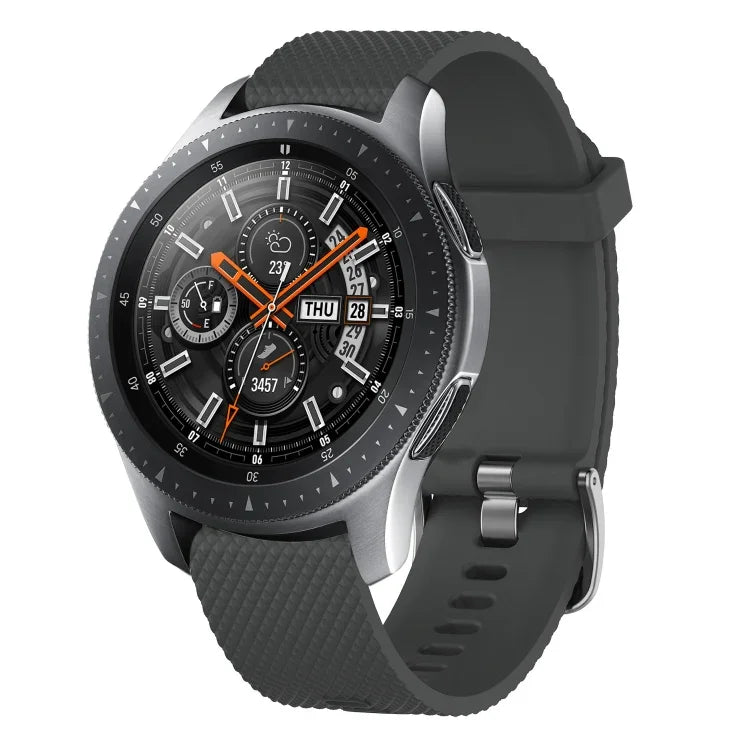 20 mm breites Silikonarmband mit Diamantstruktur, passend für Samsung Galaxy Watch 4 Classic (42 mm), Samsung Galaxy Watch Active 2 (44 mm), Samsung Galaxy Watch Active 2 (40 mm) und Samsung Galaxy Watch (42 mm).