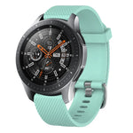20 mm breites Silikonarmband mit Diamantstruktur, passend für Samsung Galaxy Watch 4 Classic (42 mm), Samsung Galaxy Watch Active 2 (44 mm), Samsung Galaxy Watch Active 2 (40 mm) und Samsung Galaxy Watch (42 mm).