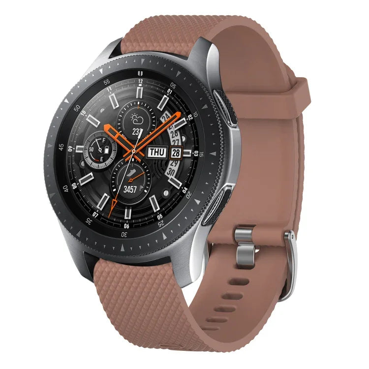 20 mm breites Silikonarmband mit Diamantstruktur, passend für Samsung Galaxy Watch 4 Classic (42 mm), Samsung Galaxy Watch Active 2 (44 mm), Samsung Galaxy Watch Active 2 (40 mm) und Samsung Galaxy Watch (42 mm).