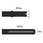 20 mm breites Silikonarmband mit Diamantstruktur, passend für Samsung Galaxy Watch 4 Classic (42 mm), Samsung Galaxy Watch Active 2 (44 mm), Samsung Galaxy Watch Active 2 (40 mm) und Samsung Galaxy Watch (42 mm).