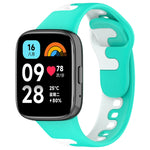 Stitching Two Color Silicone Watch Band, For Redmi Watch 3 Active