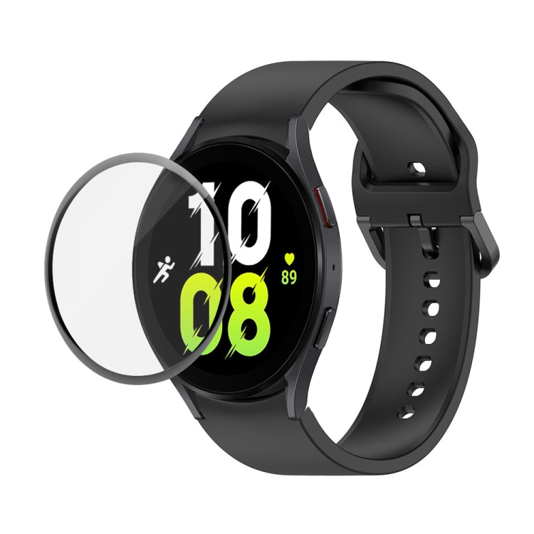 JUNSUNMAY Silikon-Armband mit verstellbarer Größe + vollständige PMMA-Displayschutzfolie, für Samsung Galaxy Watch6 Classic 43mm, für Samsung Galaxy Watch5 44mm, für Samsung Galaxy Watch5 Pro 45mm