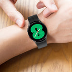 JUNSUNMAY Silikonarmband mit einstellbarer Länge + Full Coverage PMMA Displayschutzfolien-Kit, für Samsung Galaxy Watch6 Classic 47mm, für Samsung Galaxy Watch6 44mm, für Samsung Galaxy Watch6 40mm