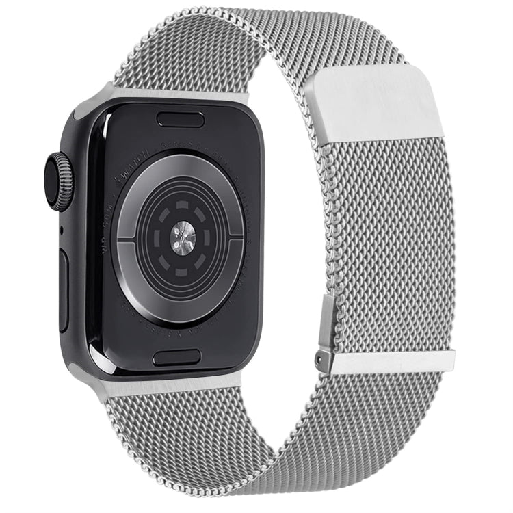 Milan doppelt magnetisches Stahl-Mesh-Uhrenarmband, für Apple Watch 7 45mm, für Apple Watch SE 40mm, für Apple Watch SE 44mm, für Apple Watch 6 40mm, für Apple Watch 6 44mm, für Apple Watch 5 44mm