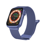 Milan doppelt magnetisches Stahl-Mesh-Uhrenarmband, für Apple Watch 7 45mm, für Apple Watch SE 40mm, für Apple Watch SE 44mm, für Apple Watch 6 40mm, für Apple Watch 6 44mm, für Apple Watch 5 44mm