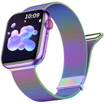 Milan doppelt magnetisches Stahl-Mesh-Uhrenarmband, für Apple Watch 7 45mm, für Apple Watch SE 40mm, für Apple Watch SE 44mm, für Apple Watch 6 40mm, für Apple Watch 6 44mm, für Apple Watch 5 44mm