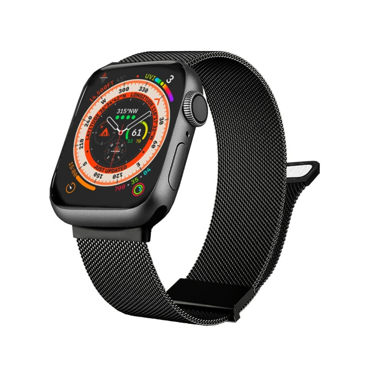 Milan doppelt magnetisches Stahl-Mesh-Uhrenarmband, für Apple Watch 7 45mm, für Apple Watch SE 40mm, für Apple Watch SE 44mm, für Apple Watch 6 40mm, für Apple Watch 6 44mm, für Apple Watch 5 44mm