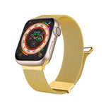 Milan doppelt magnetisches Stahl-Mesh-Uhrenarmband, für Apple Watch 7 45mm, für Apple Watch SE 40mm, für Apple Watch SE 44mm, für Apple Watch 6 40mm, für Apple Watch 6 44mm, für Apple Watch 5 44mm